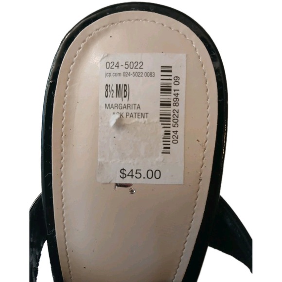 East 5th Womens Slingback Sandals  Low Heel Black Silver Size 8.5 M MSRP$45#1172 - Picture 5 of 12